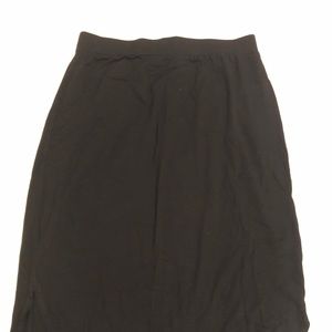 Eileen Fisher Jersey Black Pencil Skirt - size S